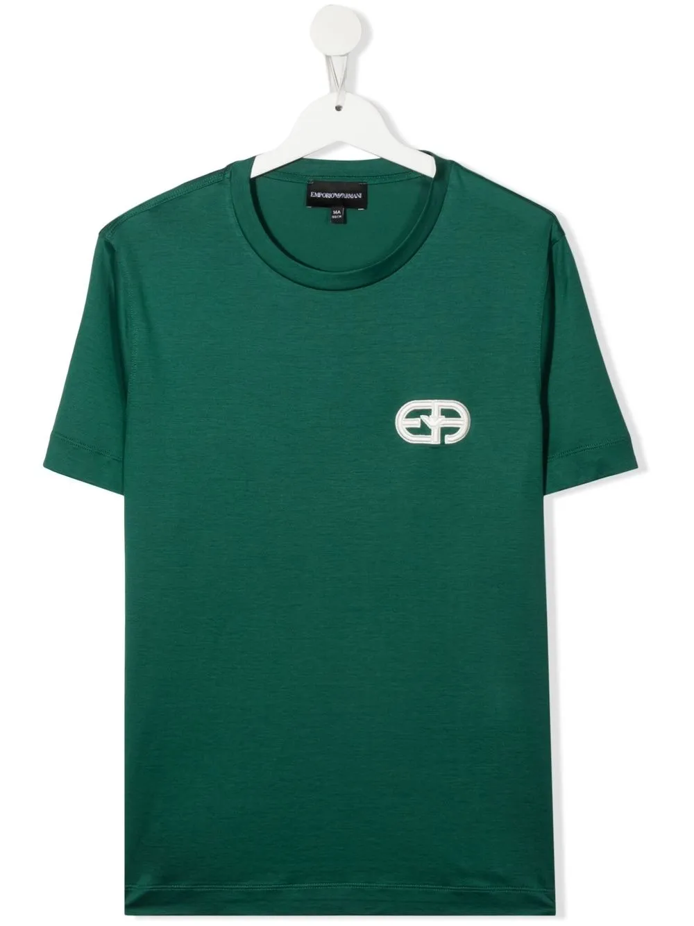 

Emporio Armani Kids playera con cuello redondo y logo - Verde