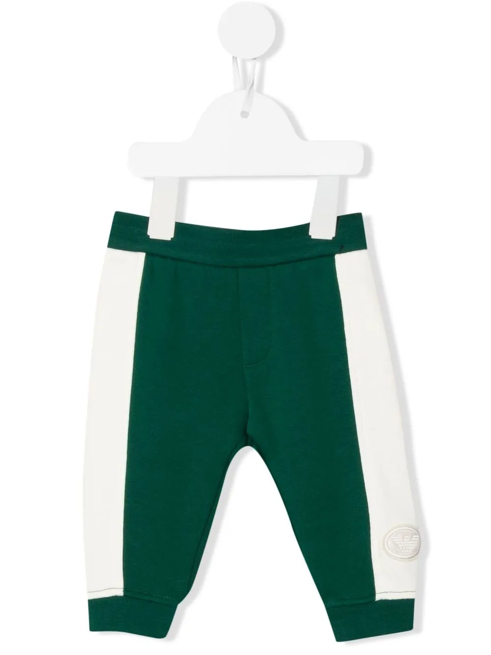 

Emporio Armani Kids pants con franjas laterales - Verde
