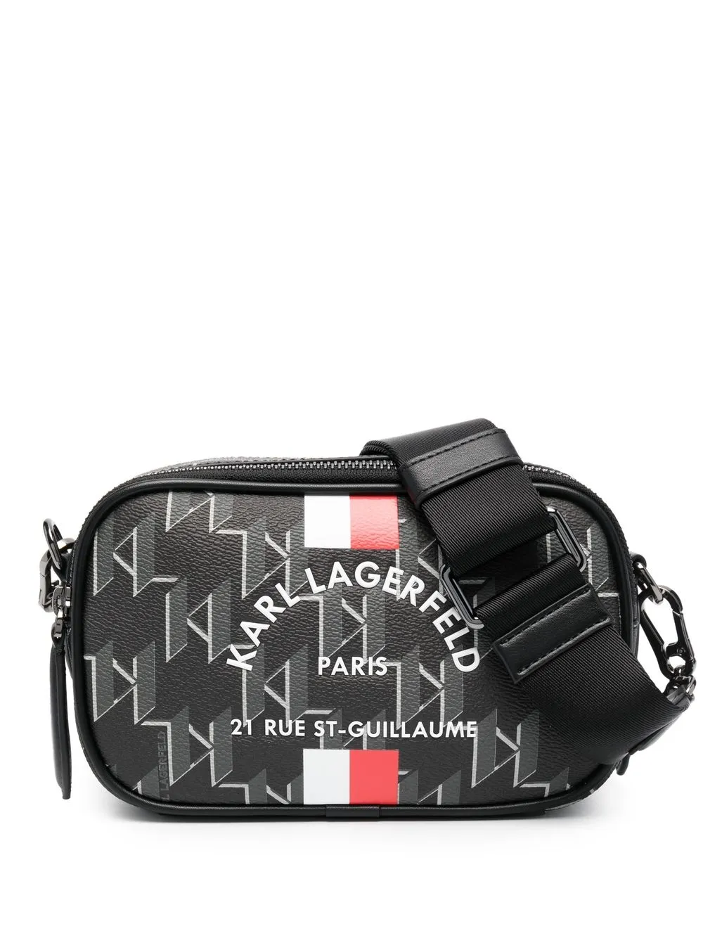 

Karl Lagerfeld bolsa cámara Rue St-Guillaume - Negro