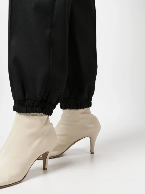 新品 JIL SANDER ALEM Drawstring trouseres Jil Sander drawstring-fastening Waist Trousers | Black