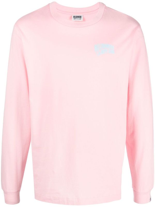 Logo-print long-sleeve sweatshirt Farfetch Boys Clothing Shirts Long sleeved Shirts Pink 