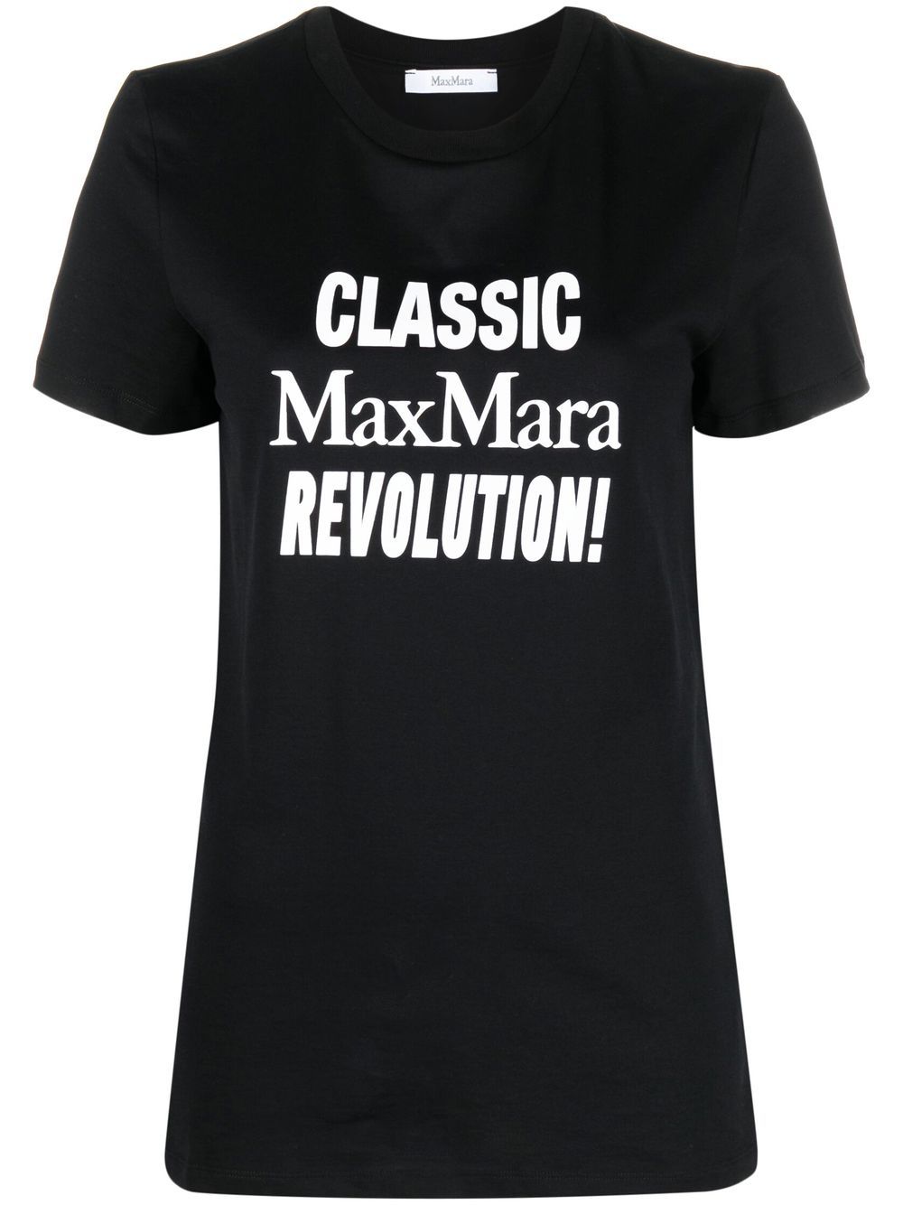 Max Mara T-shirt met tekst Zwart