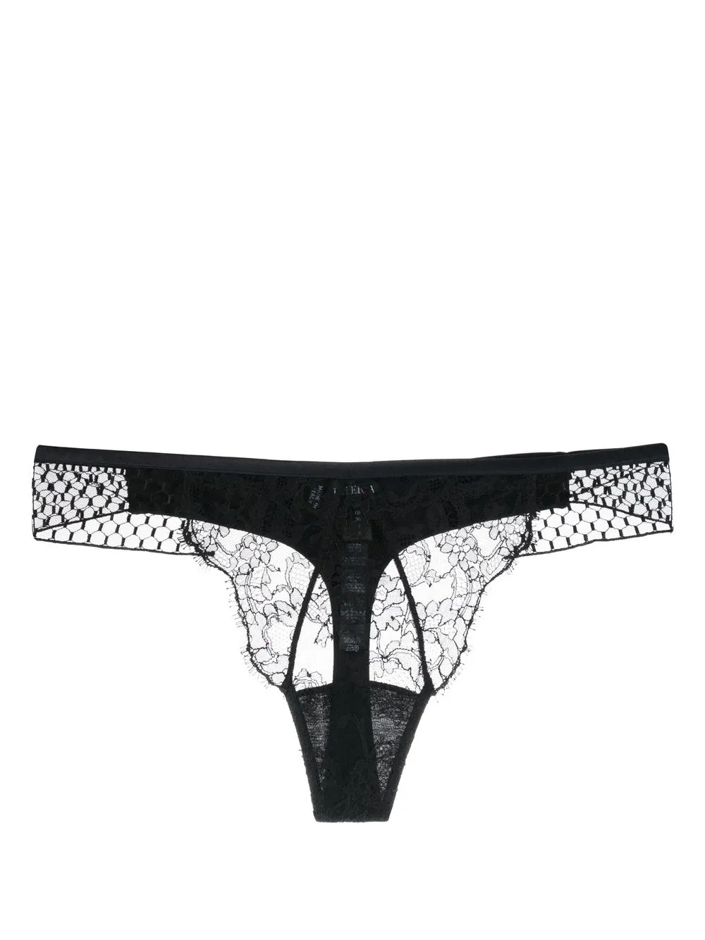 

La Perla tanga con detalle de encaje - Negro