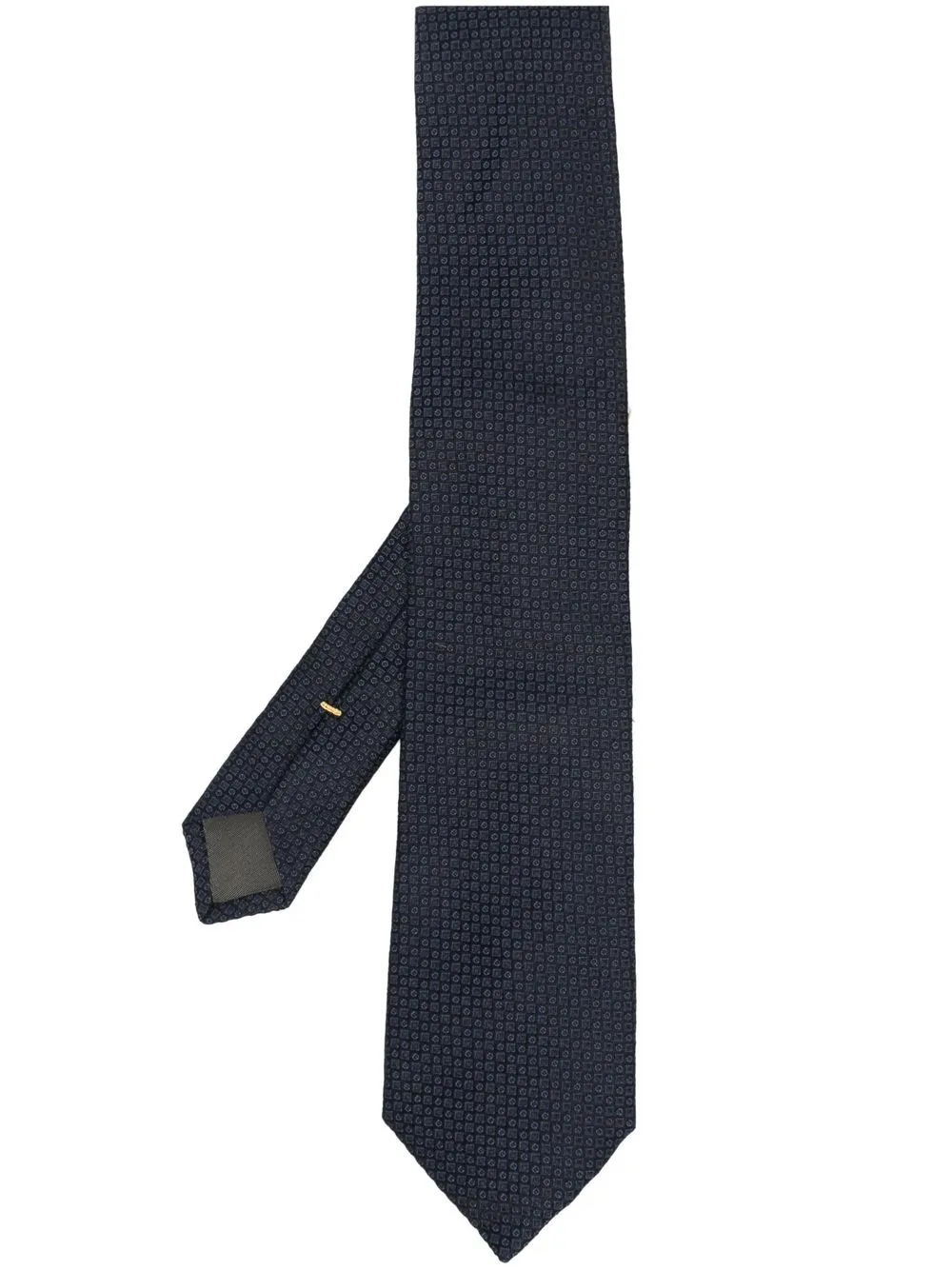 

Canali patterned-jacquard silk tie - Blue