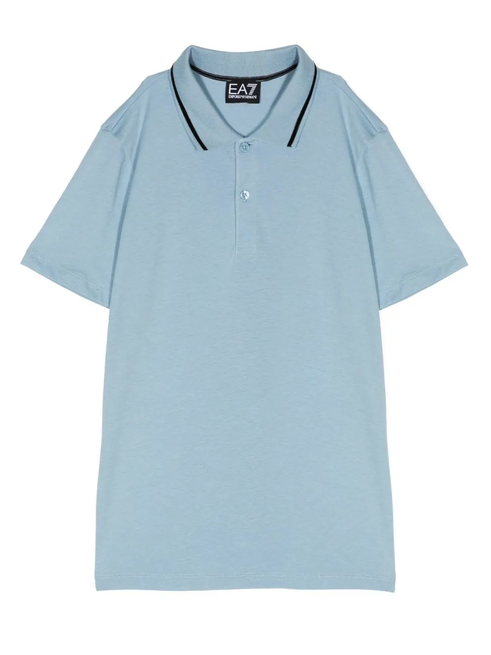 

Ea7 Emporio Armani playera tipo polo con logo estampado - Azul