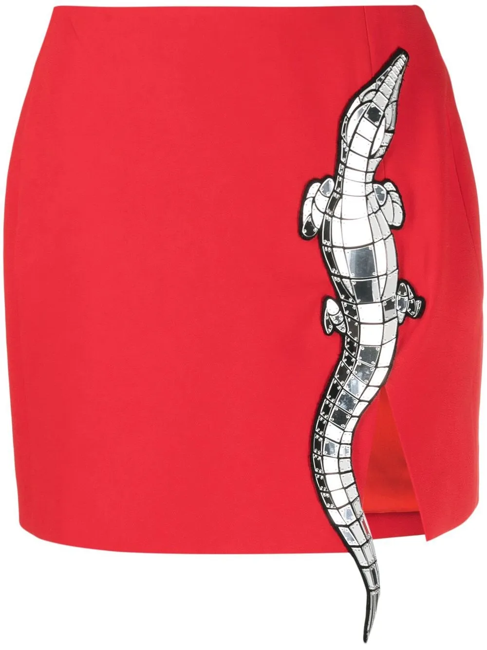 

David Koma crystal embellished mini skirt - Red