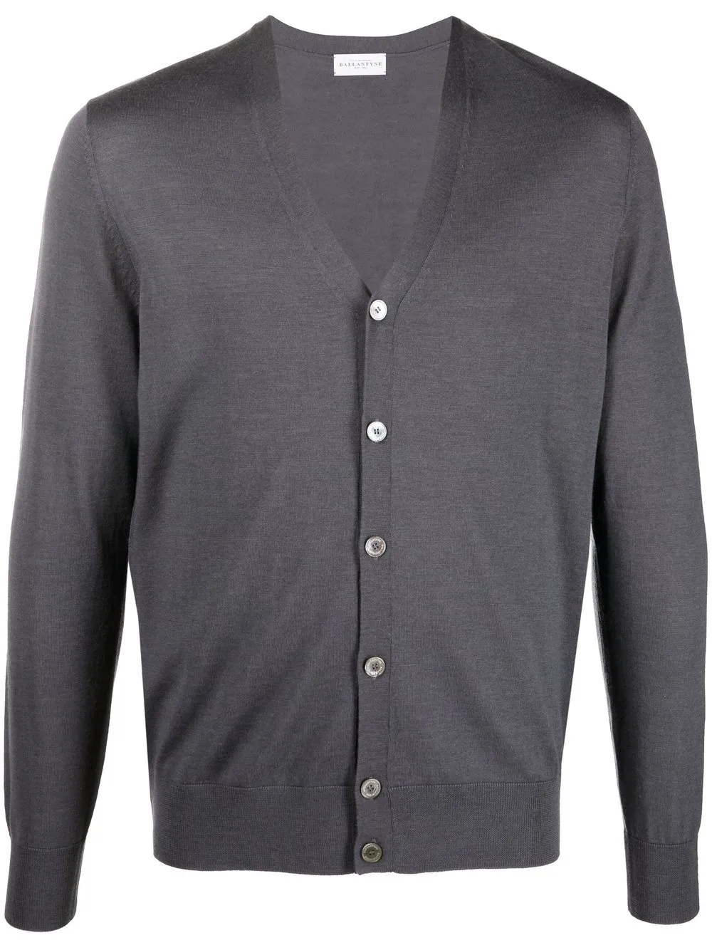 

Ballantyne fine-knit wool cardigan - Grey