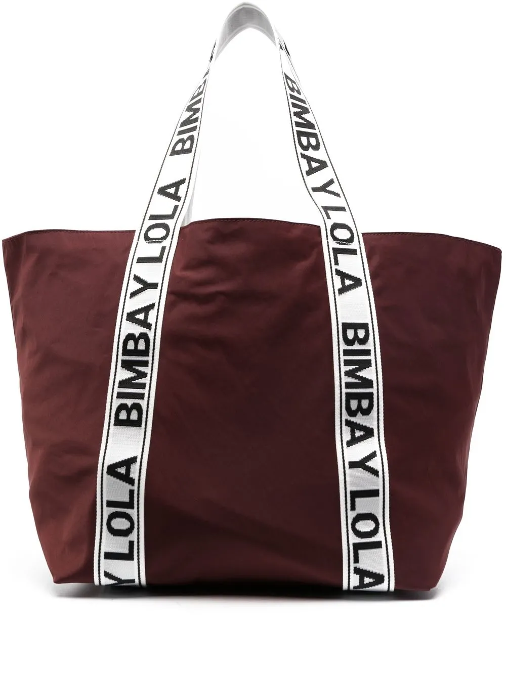 

Bimba y Lola tote con franja del logo - Rojo