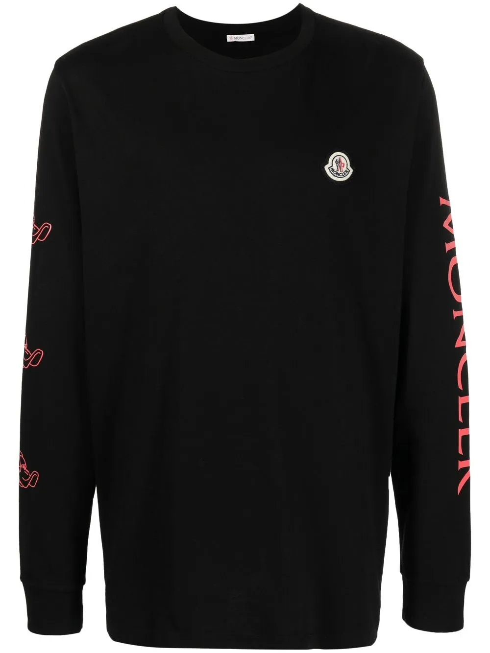 

Moncler sudadera con logo estampado - Negro