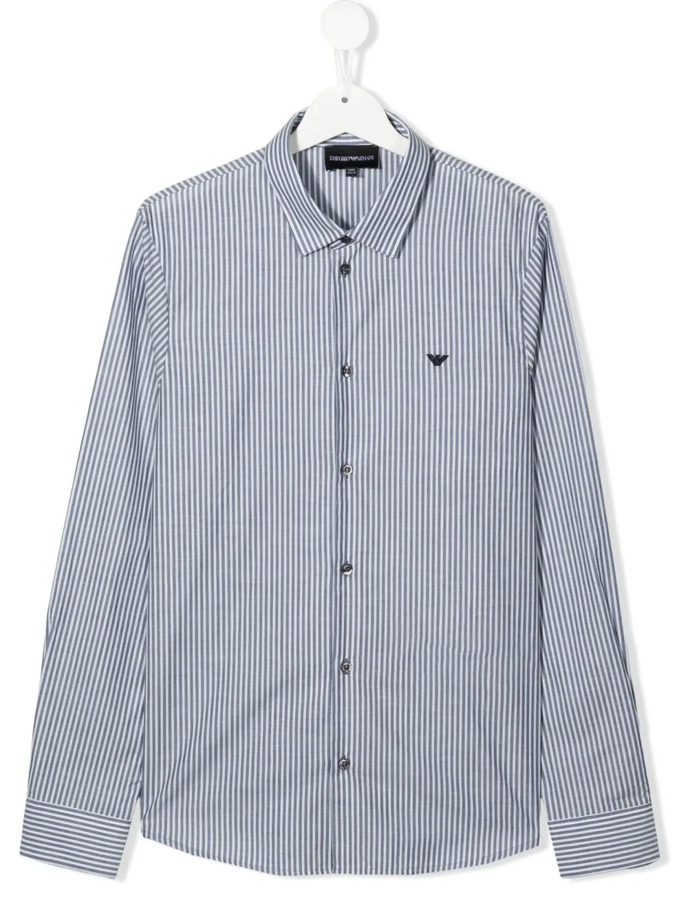 

Emporio Armani Kids playera con logo bordado - Blanco