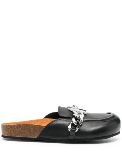 chain flat mules
