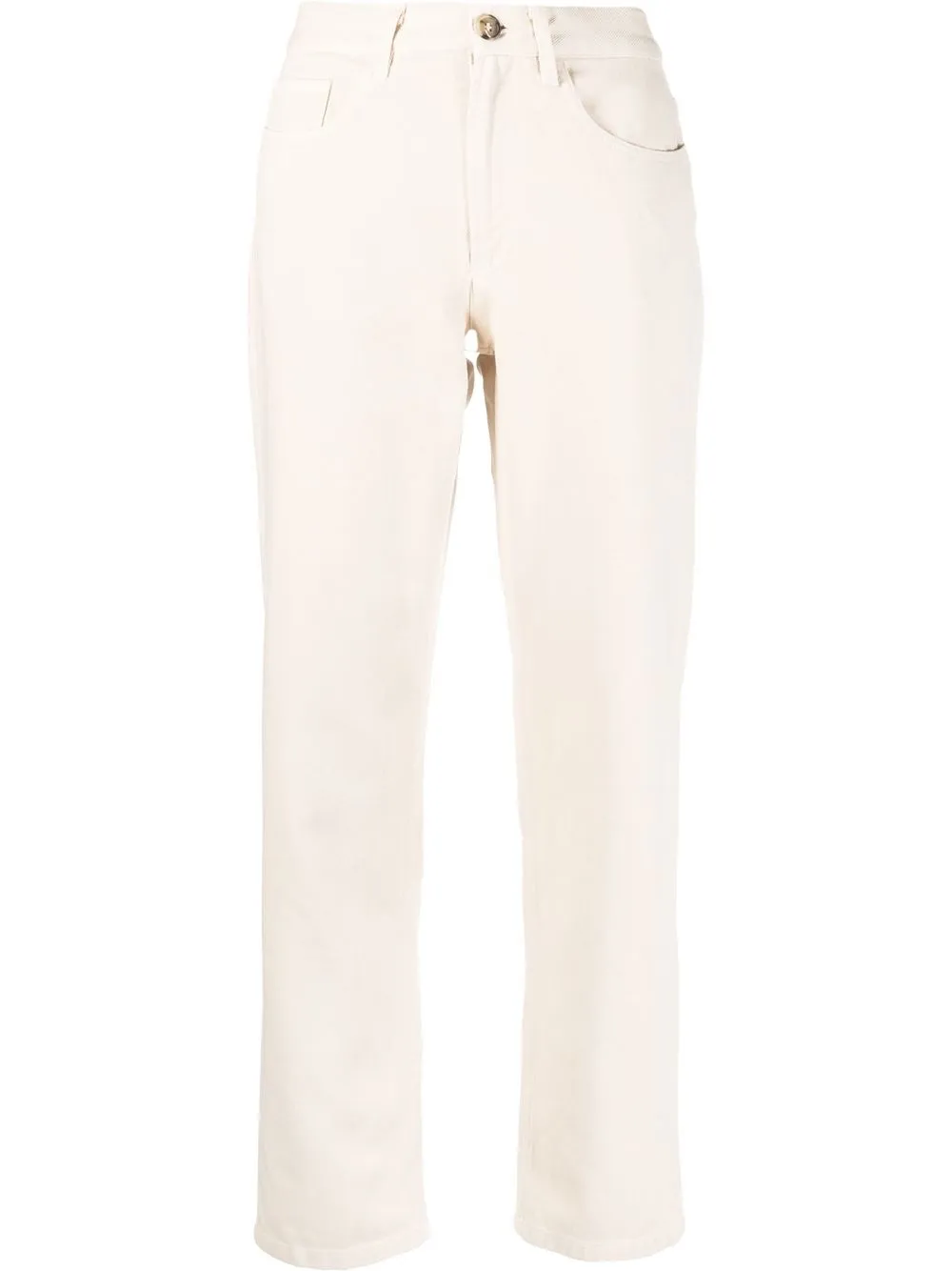 Click to view more detailed imagery on our partner's website A.p.c. Straight-leg High-waisted Trousers In Neutrals