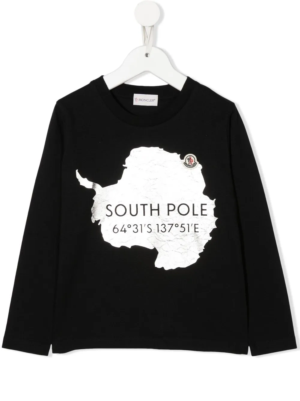 

Moncler Enfant sudadera con motivo de south pole - Negro