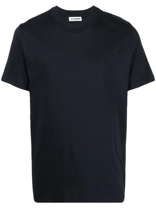 【JILSANDER】コットンラウンドネックTシャツ Jil Sander ラウンドネック Tシャツ | ブルー | FARFETCH JP