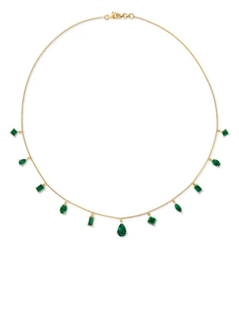 House of Meraki 18kt yellow gold Vania emerald necklace