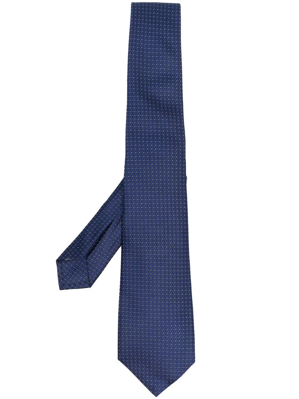 

Canali corbata de seda con motivo bordado - Azul