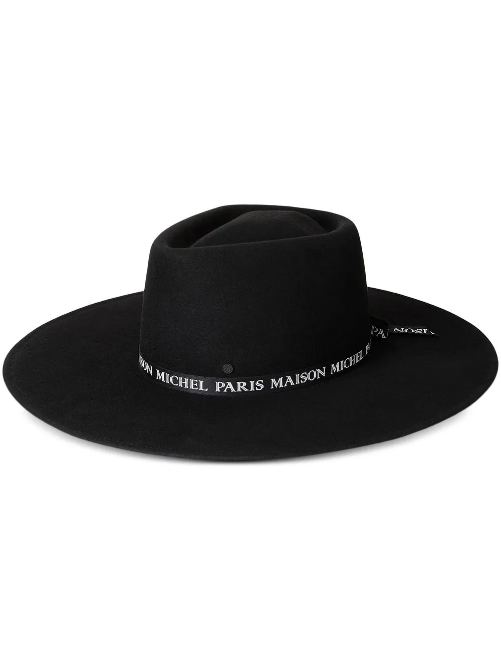 

Maison Michel Brune wool-felt capeline hat - Black