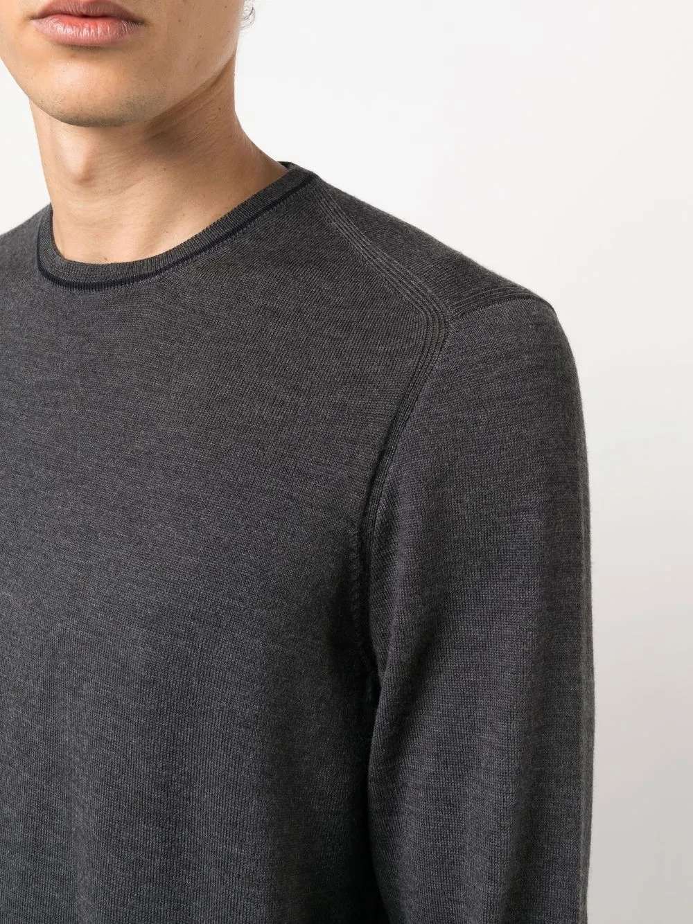 Fay elbowpatch Virgin Wool Jumper Farfetch