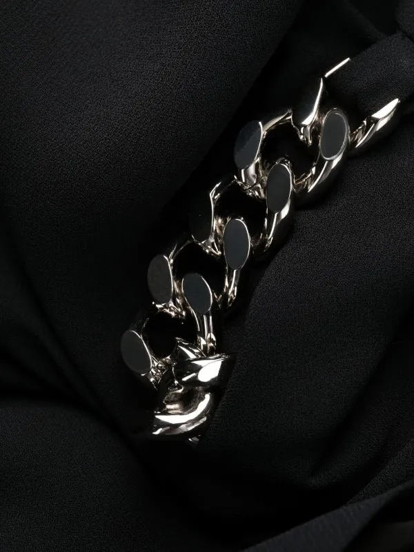 Stella McCartney Falabella Chain Mini Dress | Black | FARFETCH
