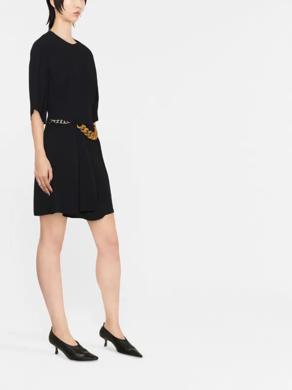 【送料&関税込】Stella McCartney Falabella Chain Dress Stella McCartney Falabella Chain Mini Dress | Black | FARFETCH