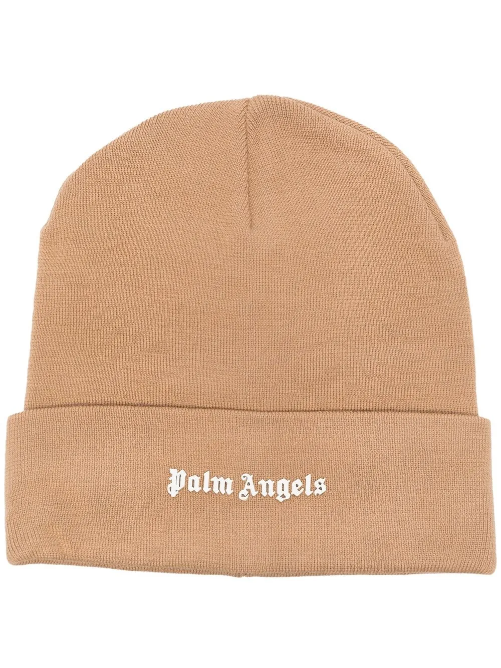 

Palm Angels boina tejida con logo estampado - Neutro