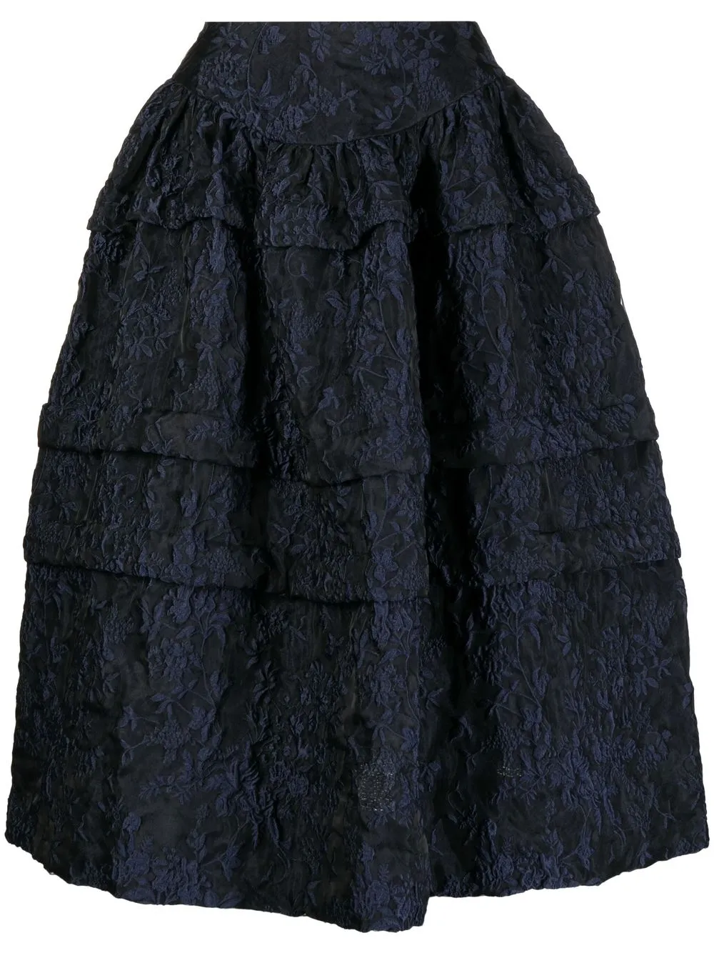 

Simone Rocha falda a capas - Negro