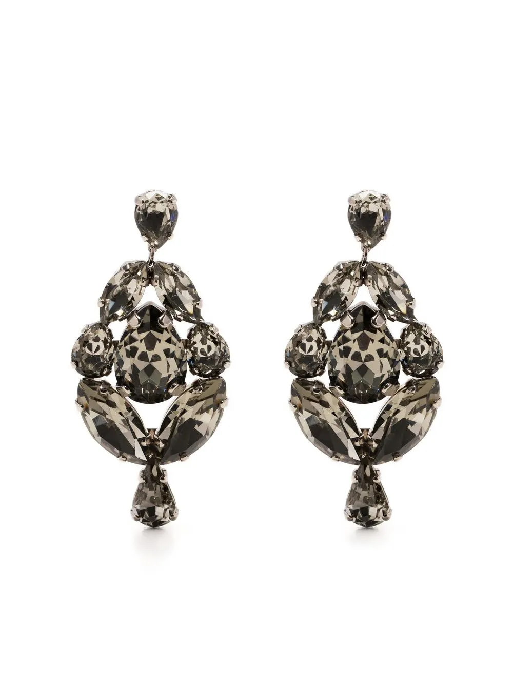 

Simone Rocha aretes mini con detalles de cristal - Plateado