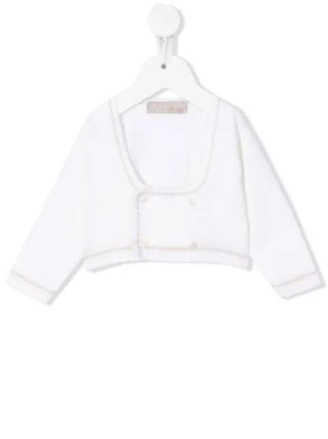 La Stupenderia Cardigan cropped com abotoamento duplo 