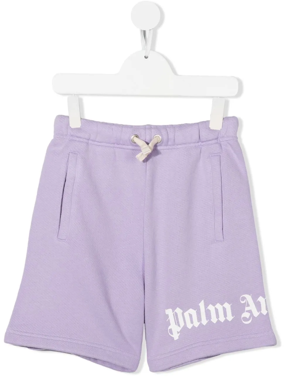 

Palm Angels Kids shorts deportivos con logo estampado - Morado