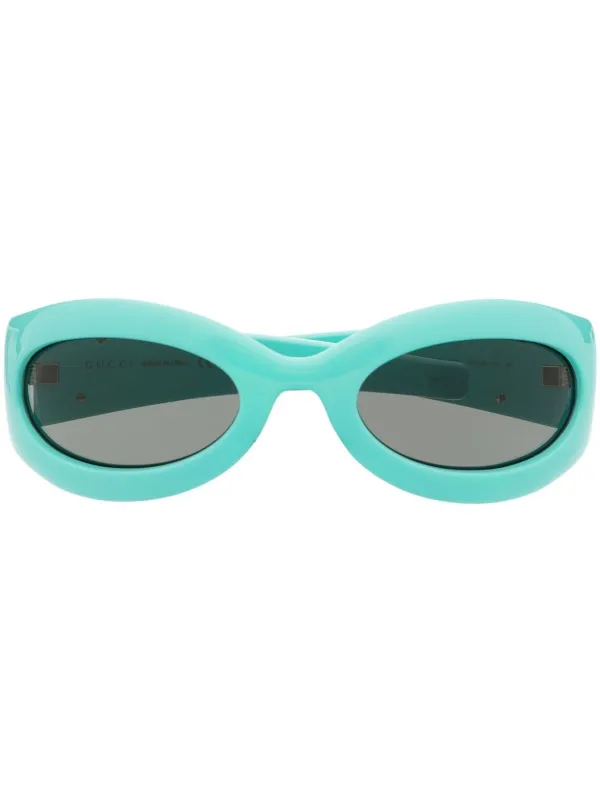 Gucci Eyewear Blondie geometric frame Sunglasses Blue FARFETCH CA