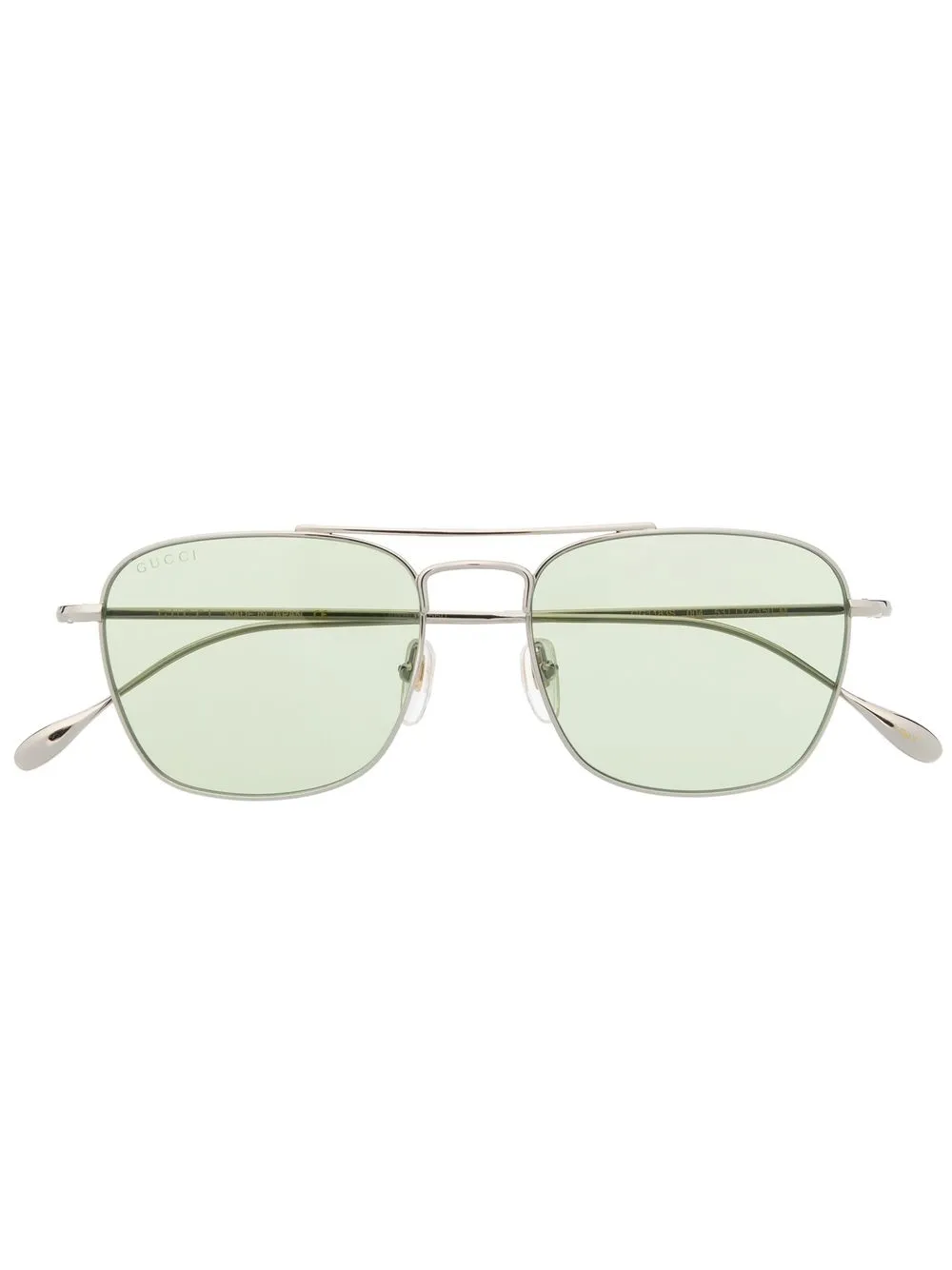 

Gucci Eyewear polished pilot-frame sunglasses - Green