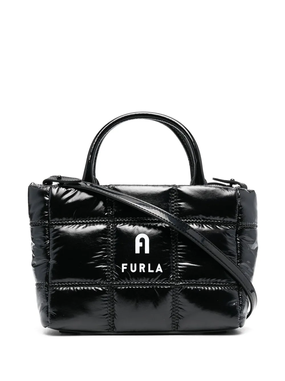 

Furla tote capitonada mini - Negro