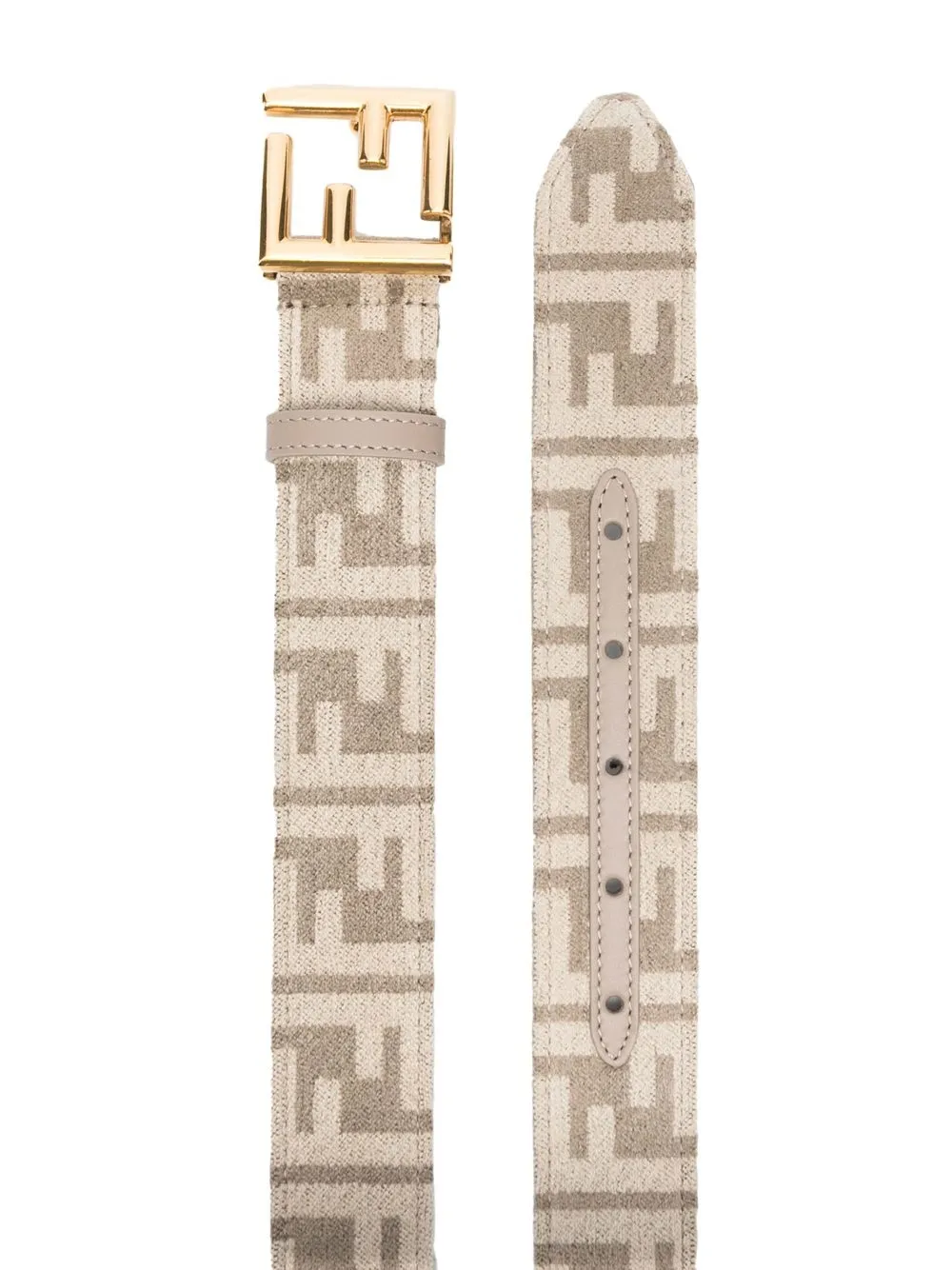 FENDI Leren riem - Beige