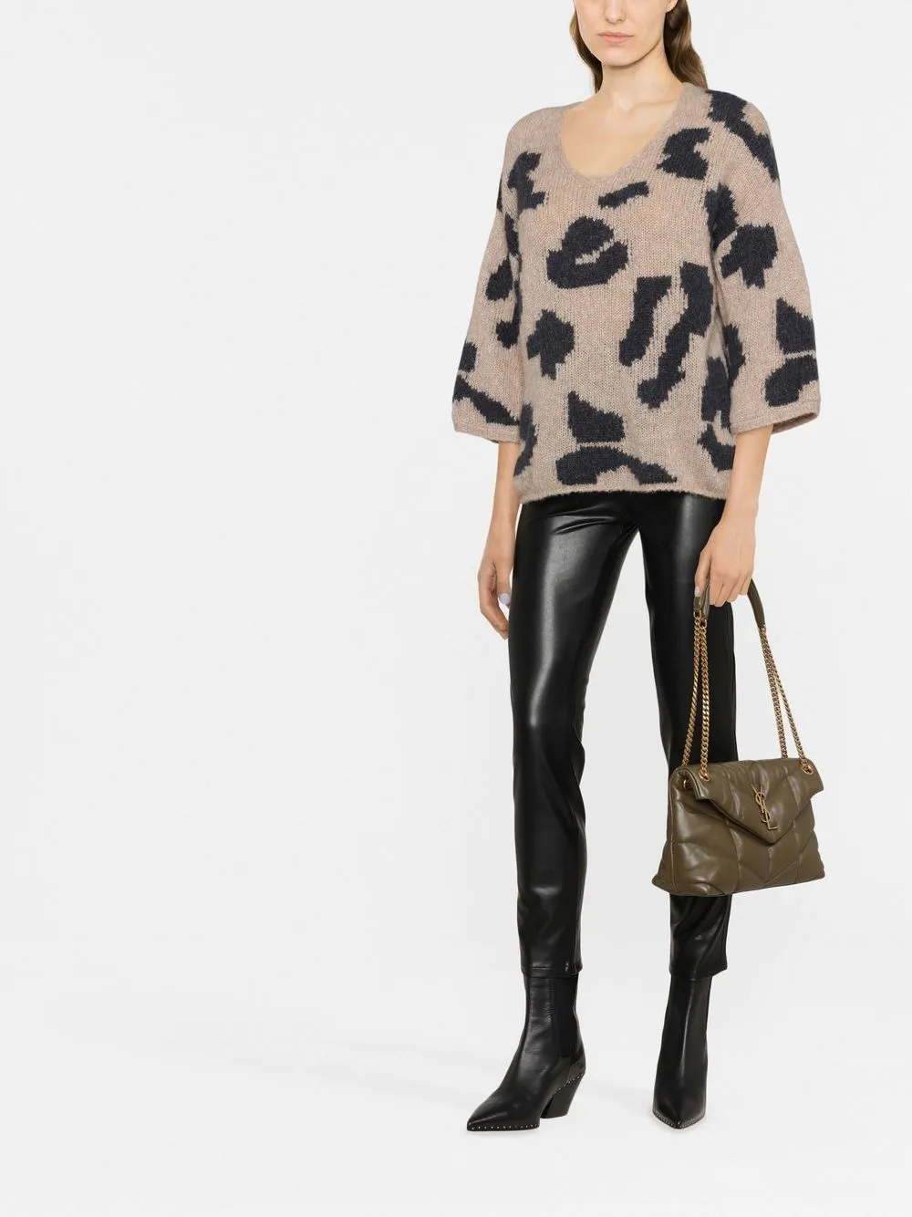Ermanno Scervino Cropped broek - Zwart