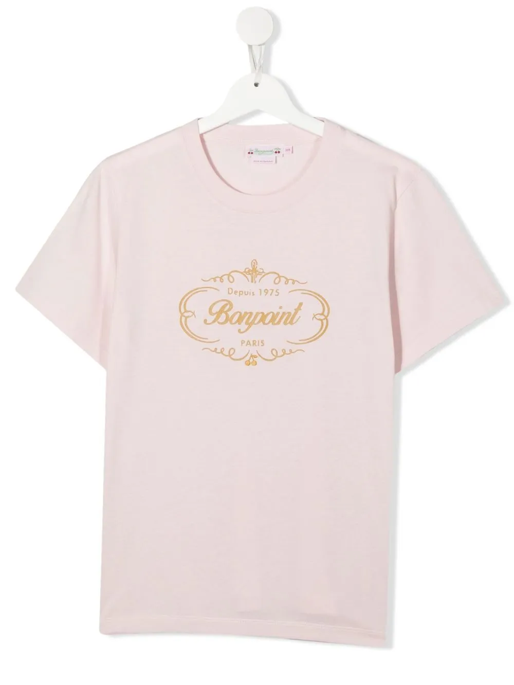 

Bonpoint playera con logo estampado - Rosado