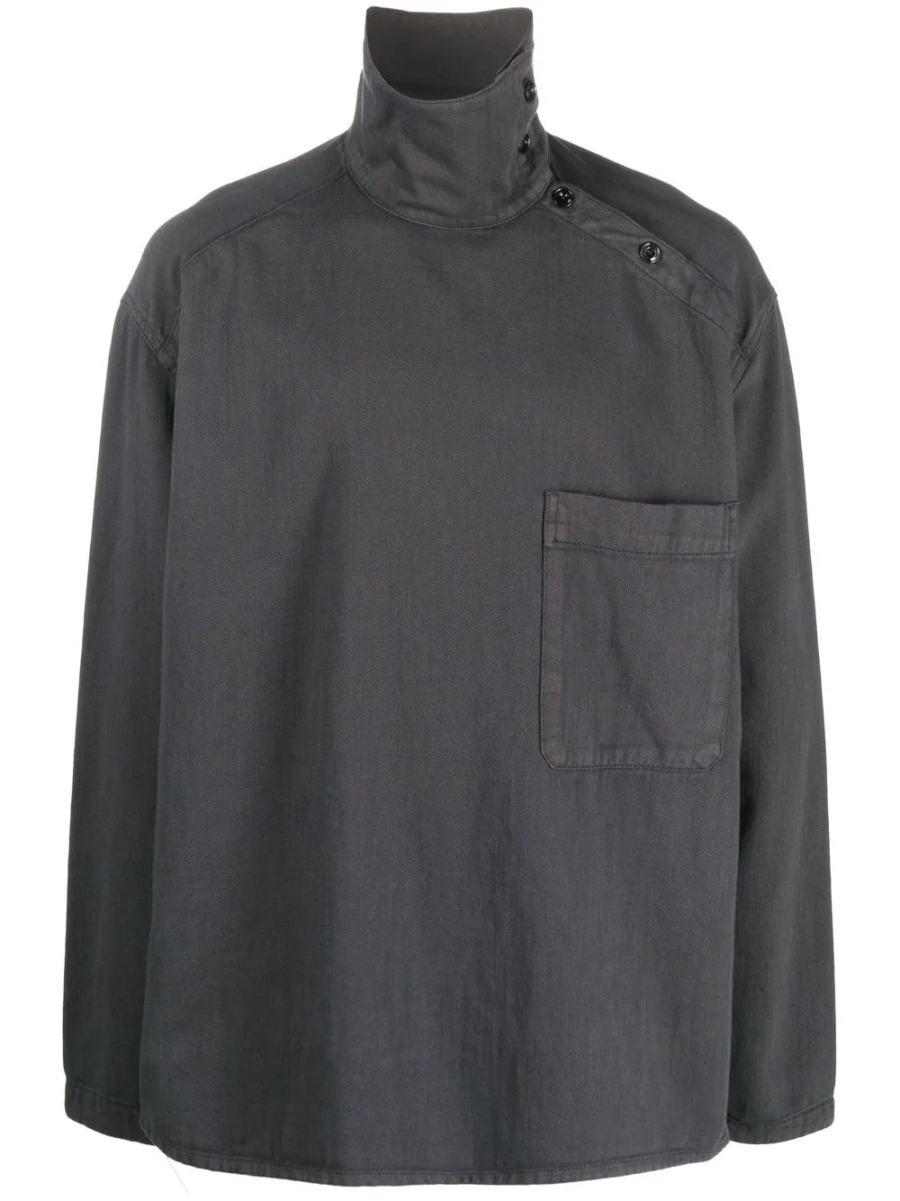 

Lemaire asymmetric buttoned shirt - Grey