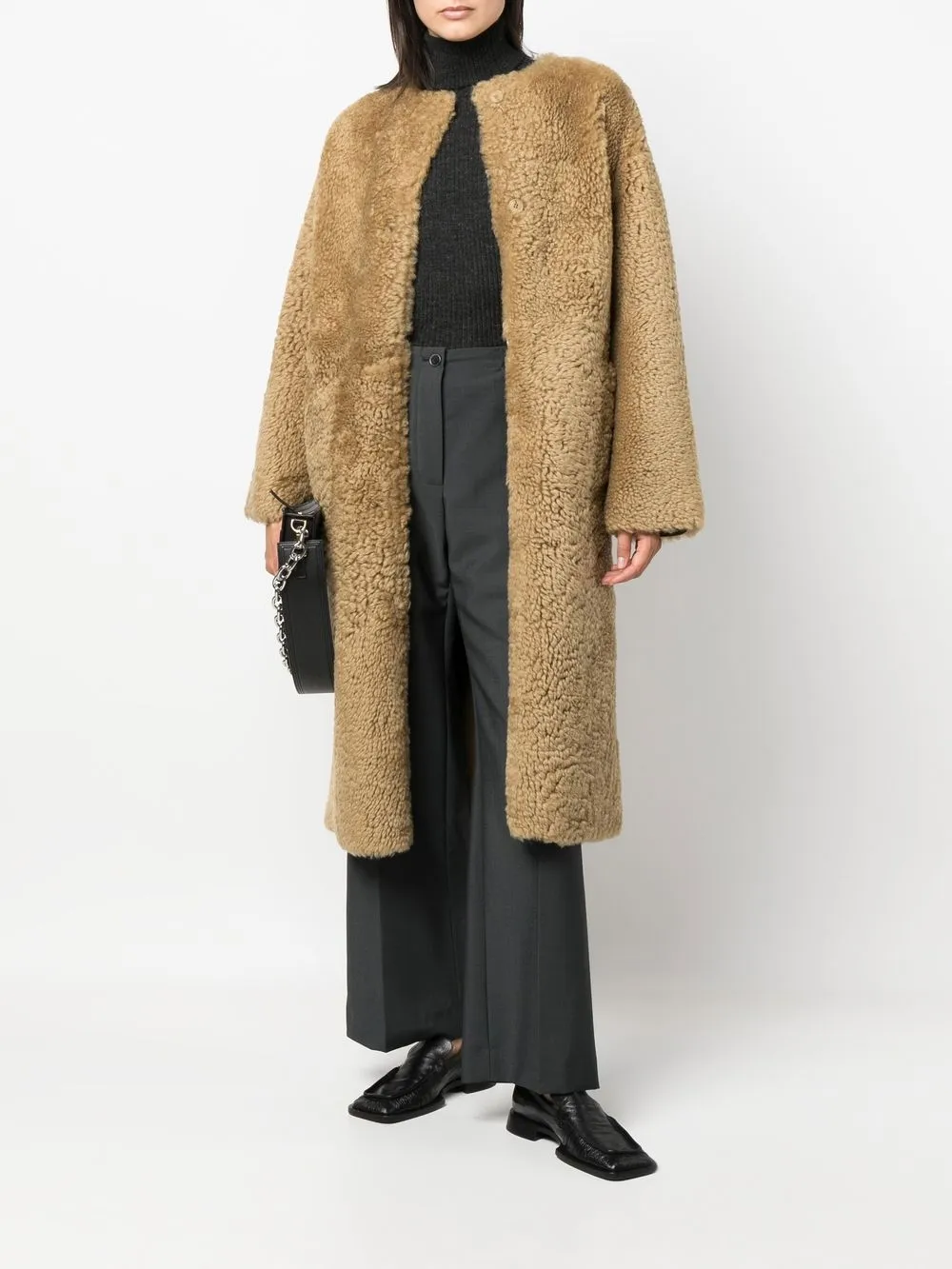 Inès & Maréchal Lammy coat - Bruin