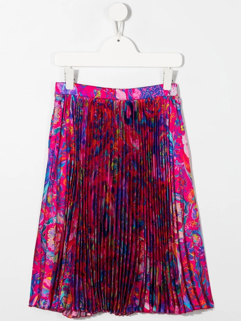 Versace Kids Plooirok met Barocco-print - Roze