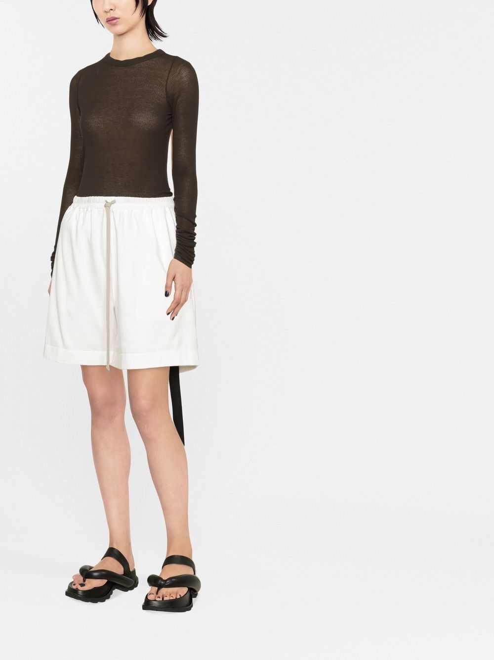 Rick Owens DRKSHDW Shorts met trekkoord - Wit