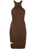ANDREĀDAMO racer-back dress - Brown
