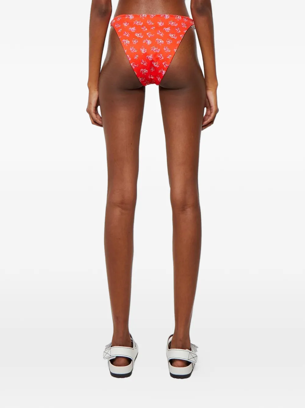 Magda Butrym floral-print bikini bottoms Rood