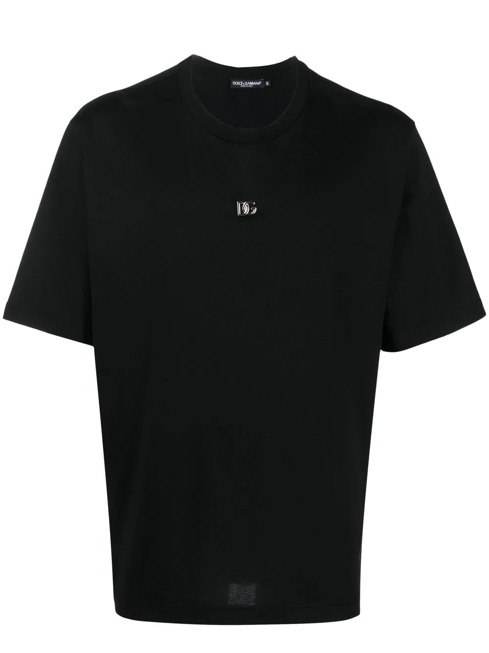 

Dolce & Gabbana playera con placa del logo - Negro