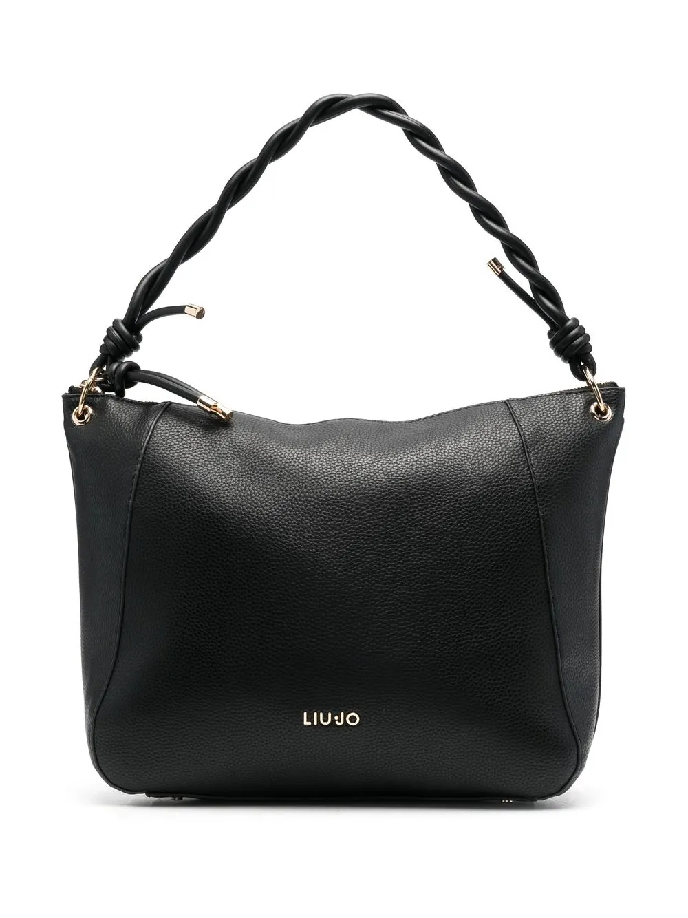 

LIU JO tote con asa retorcida - Negro