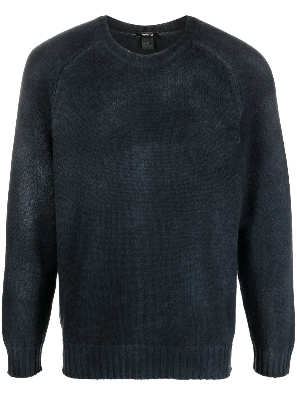 

Avant Toi washed crew neck jumper - Blue