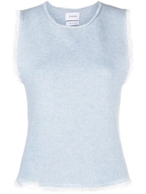 Barrie fringe-trim top