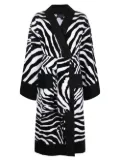 Dolce & Gabbana zebra print bathrobe - Black