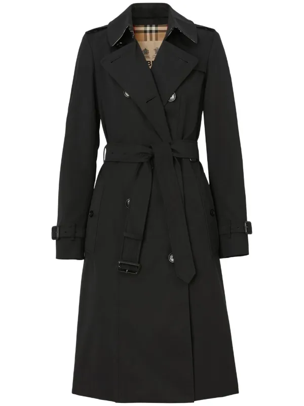 Burberry Chelsea Heritage Trench Coat Black FARFETCH SA