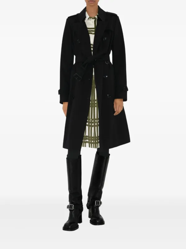 Burberry チェルシー ヘリテージ トレンチコート | ブラック | FARFETCH JP