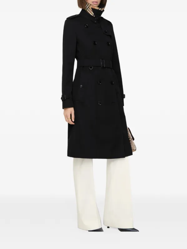 【送料込み】Burberry ブラック トレンチコート THE CHELSEA Burberry チェルシー ヘリテージ トレンチコート | ブラック | FARFETCH JP