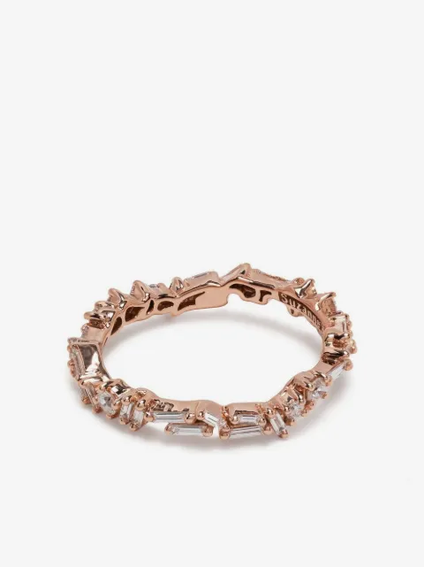Suzanne Kalan 18kt rose gold diamond Firework ring